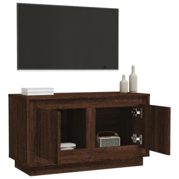 TV-Schrank Braun Eichen-Optik 80x35x45 cm Holzwerkstoff