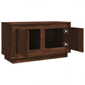 TV-Schrank Braun Eichen-Optik 80x35x45 cm Holzwerkstoff