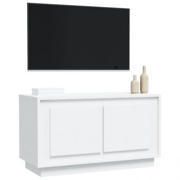 TV-Schrank Weiß 80x35x45 cm Holzwerkstoff