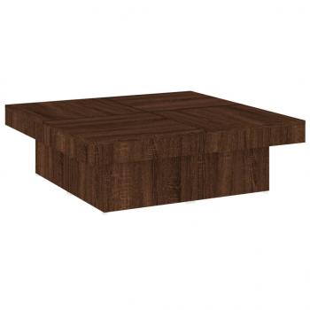 Couchtisch Braun Eichen-Optik 90x90x28 cm Holzwerkstoff