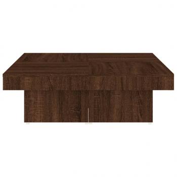 Couchtisch Braun Eichen-Optik 90x90x28 cm Holzwerkstoff