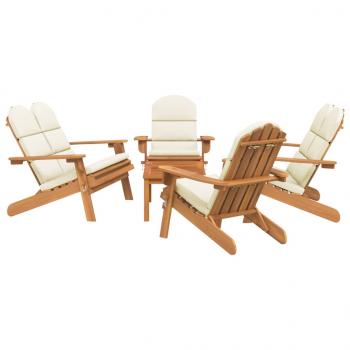 5-tlg. Garten-Lounge-Set Adirondack Massivholz Akazie