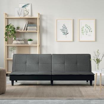 ARDEBO.de - Schlafsofa Dunkelgrau Stoff