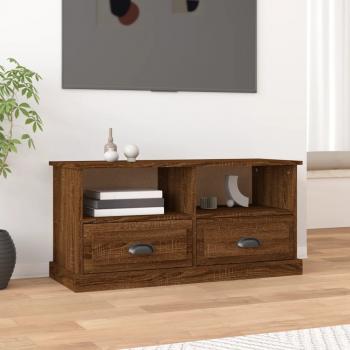 ARDEBO.de - TV-Schrank Braun Eichen-Optik 93x35,5x45 cm Holzwerkstoff