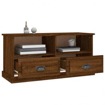 TV-Schrank Braun Eichen-Optik 93x35,5x45 cm Holzwerkstoff