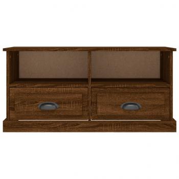 TV-Schrank Braun Eichen-Optik 93x35,5x45 cm Holzwerkstoff