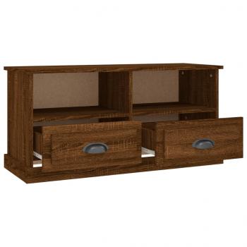 TV-Schrank Braun Eichen-Optik 93x35,5x45 cm Holzwerkstoff