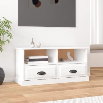 ARDEBO.de - TV-Schrank Hochglanz-Weiß 93x35,5x45 cm Holzwerkstoff