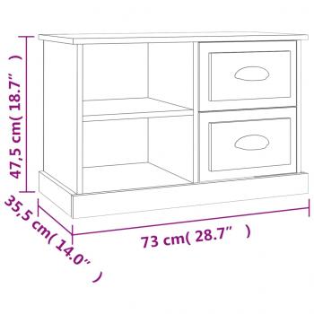 TV-Schrank Grau Sonoma 73x35,5x47,5 cm Holzwerkstoff