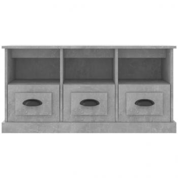 TV-Schrank Betongrau 100x35x50 cm Holzwerkstoff