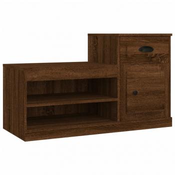 Schuhschrank Braun Eichen-Optik 100x42x60 cm Holzwerkstoff