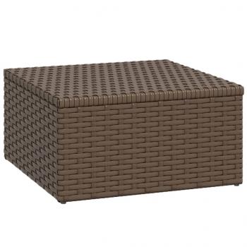 Garten-Lounge-Set Braun Poly Rattan