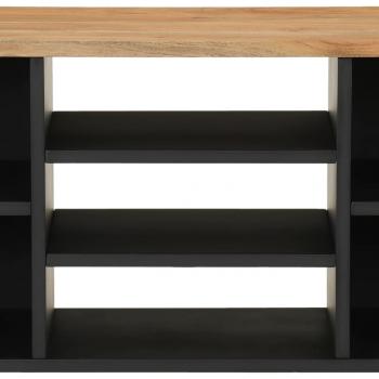 TV-Schrank 100x33x46 cm Massivholz Akazie & Holzwerkstoff