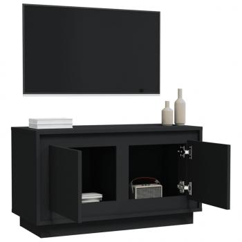 TV-Schrank Schwarz 80x35x45 cm Holzwerkstoff