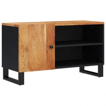 TV-Schrank 80x33x46 cm Massivholz Akazie & Holzwerkstoff