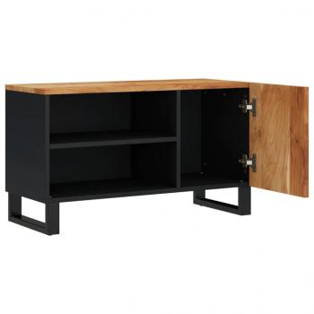 TV-Schrank 80x33x46 cm Massivholz Akazie & Holzwerkstoff