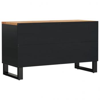 TV-Schrank 80x33x46 cm Massivholz Akazie & Holzwerkstoff