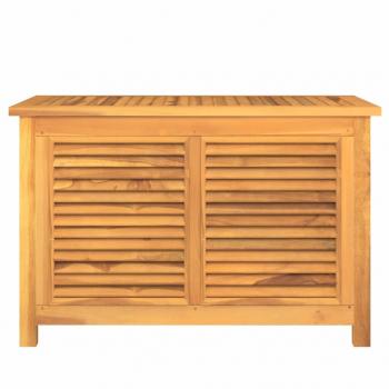 Gartenbox mit Beutel 90x50x58 cm Massivholz Teak