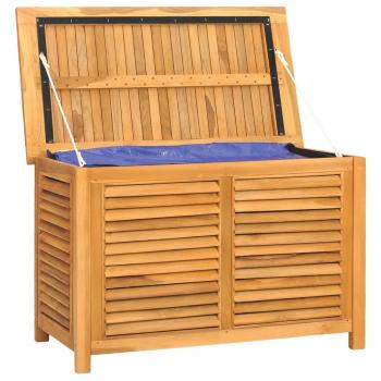 Gartenbox mit Beutel 90x50x58 cm Massivholz Teak