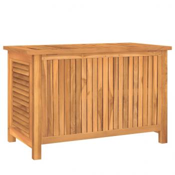 Gartenbox mit Beutel 90x50x58 cm Massivholz Teak