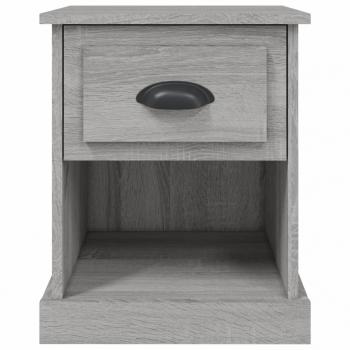 Nachttische 2 Stk. Grau Sonoma 39x39x47,5 cm Holzwerkstoff