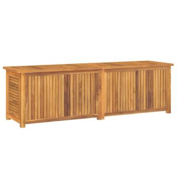 Gartenbox mit Beutel 175x50x53 cm Massivholz Teak