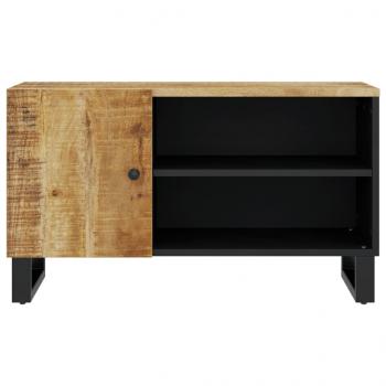 TV-Schrank 80x33x46 cm Massivholz Mango & Holzwerkstoff