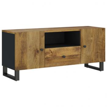 TV-Schrank 105x33,5x46 cm Massivholz Mango & Holzwerkstoff