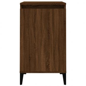 Nachttische 2 Stk. Braun Eichen-Optik 40x35x70 cm Holzwerkstoff