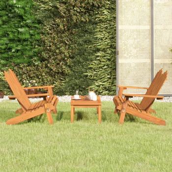 ARDEBO.de - 3-tlg. Garten-Lounge-Set Adirondack Massivholz Akazie