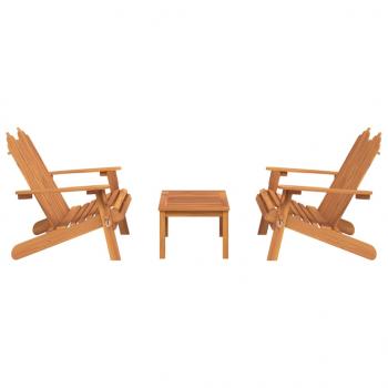 3-tlg. Garten-Lounge-Set Adirondack Massivholz Akazie