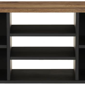 TV-Schrank 100x33x46 cm Massivholz Mango & Holzwerkstoff