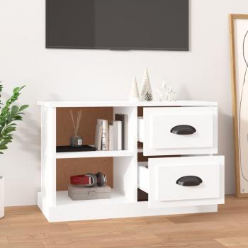 TV-Schrank Hochglanz-Weiß 73x35,5x47,5 cm Holzwerkstoff