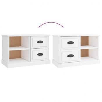 TV-Schrank Hochglanz-Weiß 73x35,5x47,5 cm Holzwerkstoff