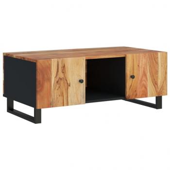 Couchtisch 100x54x40 cm Massivholz Akazie & Holzwerkstoff