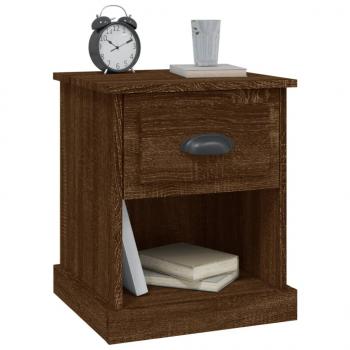 Nachttische 2 Stk. Braun Eiche 39x39x47,5 cm Holzwerkstoff