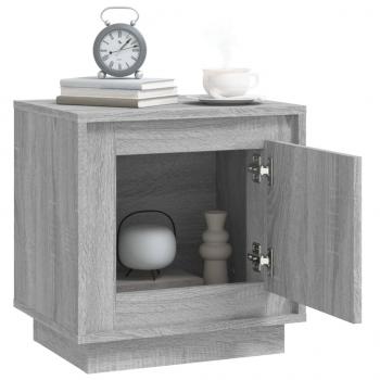 Nachttische 2 Stk. Grau Sonoma 44x35x45 cm Holzwerkstoff