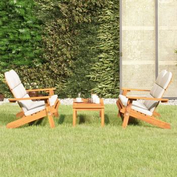 ARDEBO.de - 3-tlg. Garten-Lounge-Set Adirondack Massivholz Akazie