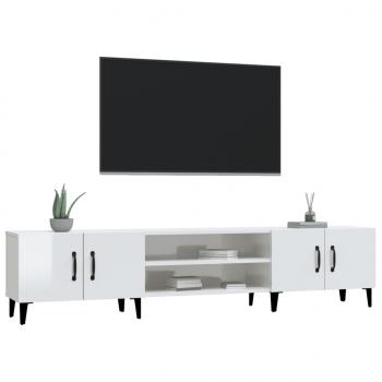 TV-Schrank Hochglanz-Weiß 180x31,5x40 cm Holzwerkstoff