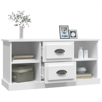 TV-Schrank Weiß 99,5x35,5x48 cm Holzwerkstoff