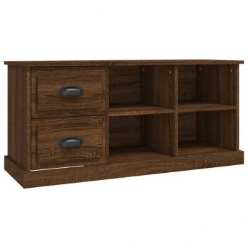 TV-Schrank Braun Eichen-Optik 102x35,5x47,5 cm Holzwerkstoff