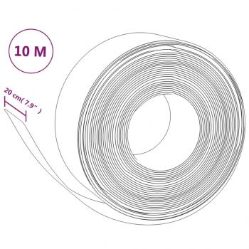 Rasenkante Braun 10 m 20 cm Polyethylen