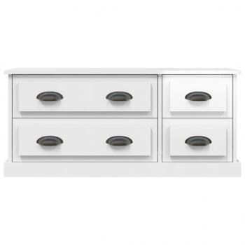 TV-Schrank Hochglanz-Weiß 100x35,5x45 cm Holzwerkstoff