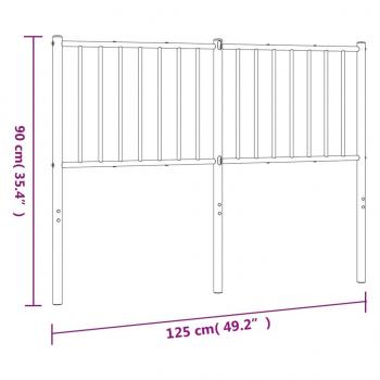 Kopfteil Metall Schwarz 120 cm