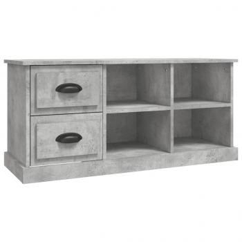 TV-Schrank Betongrau 102x35,5x47,5 cm Holzwerkstoff