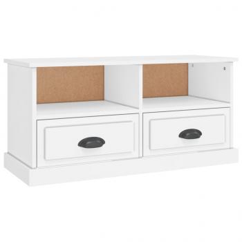 TV-Schrank Weiß 93x35,5x45 cm Holzwerkstoff