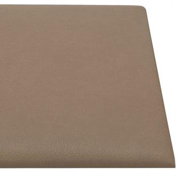 Wandpaneele 12 Stk. Cappuccino-Braun 90x30cm Kunstleder 3,24 m²