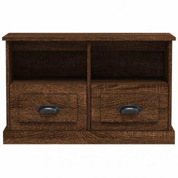 TV-Schrank Braun Eichen-Optik 80x35x50 cm Holzwerkstoff