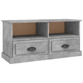 TV-Schrank Betongrau 93x35,5x45 cm Holzwerkstoff