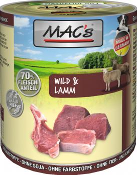 ARDEBO.de MACs Dog Wild & Lamm 800g